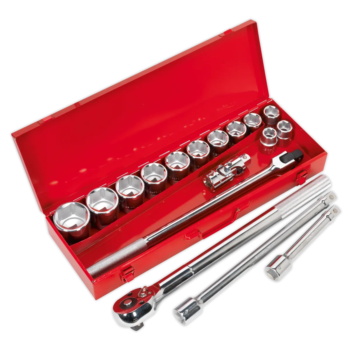 Sealey Socket Set 17pc 3/4"Sq Drive WallDrive® Metric