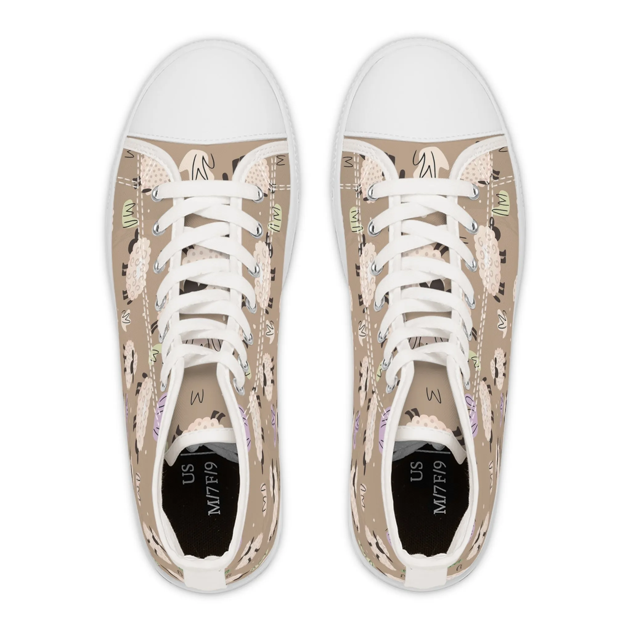 Sheep Women's High Top Sneakers