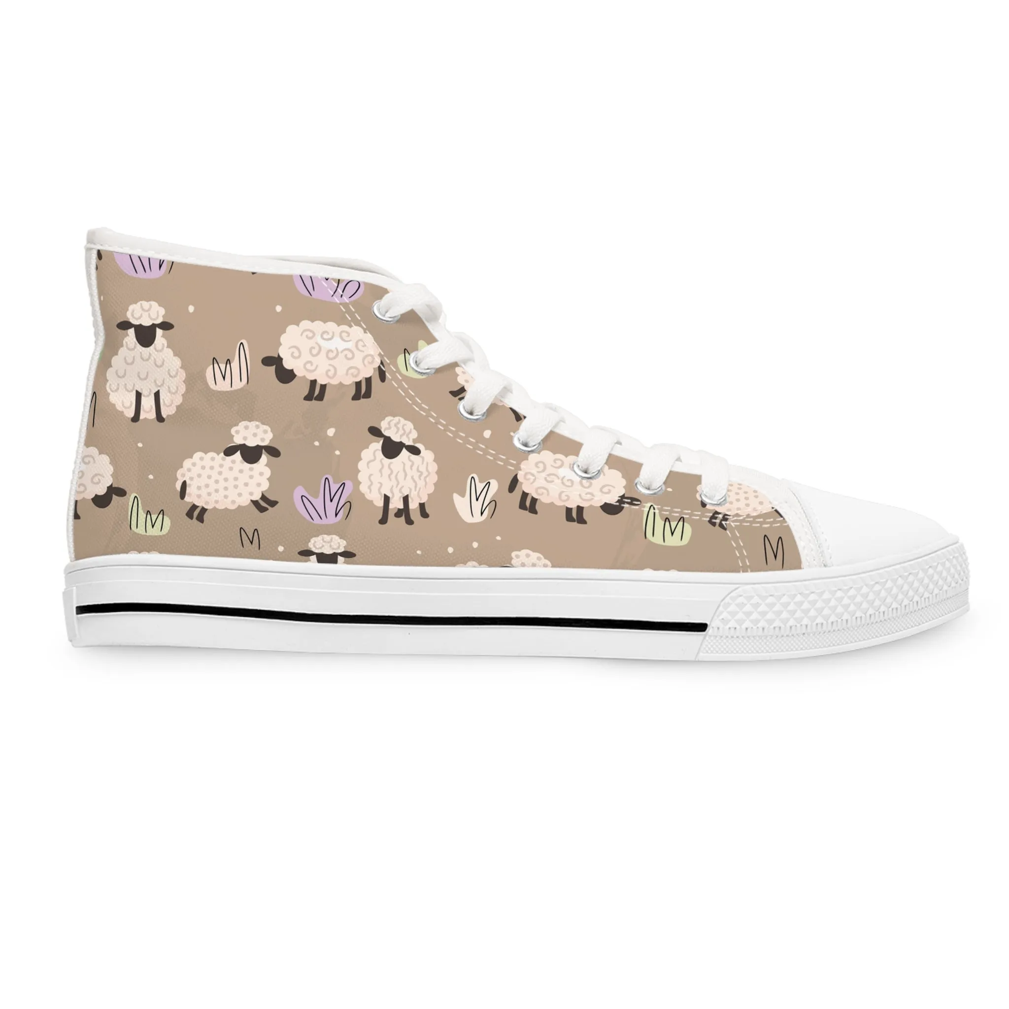 Sheep Women's High Top Sneakers