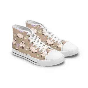 Sheep Women's High Top Sneakers