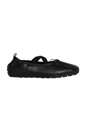 Simone Rocha Leather Grip Ballerina Flats Black