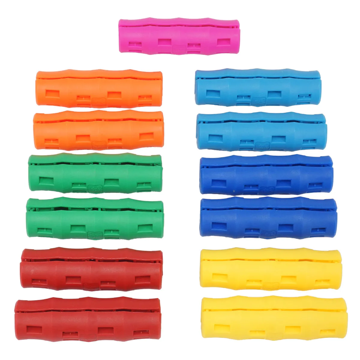 Snappy Grip Ergonomic Rainbow Assortment Bucket Handles 12 Pack   Bonus