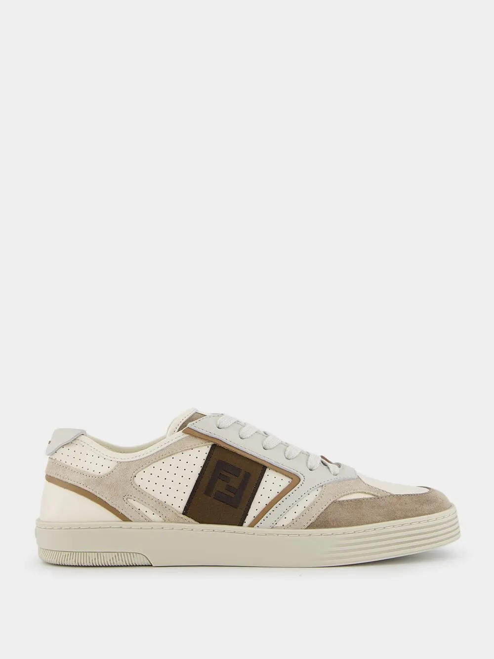 Step Leather Perforated Sneakers