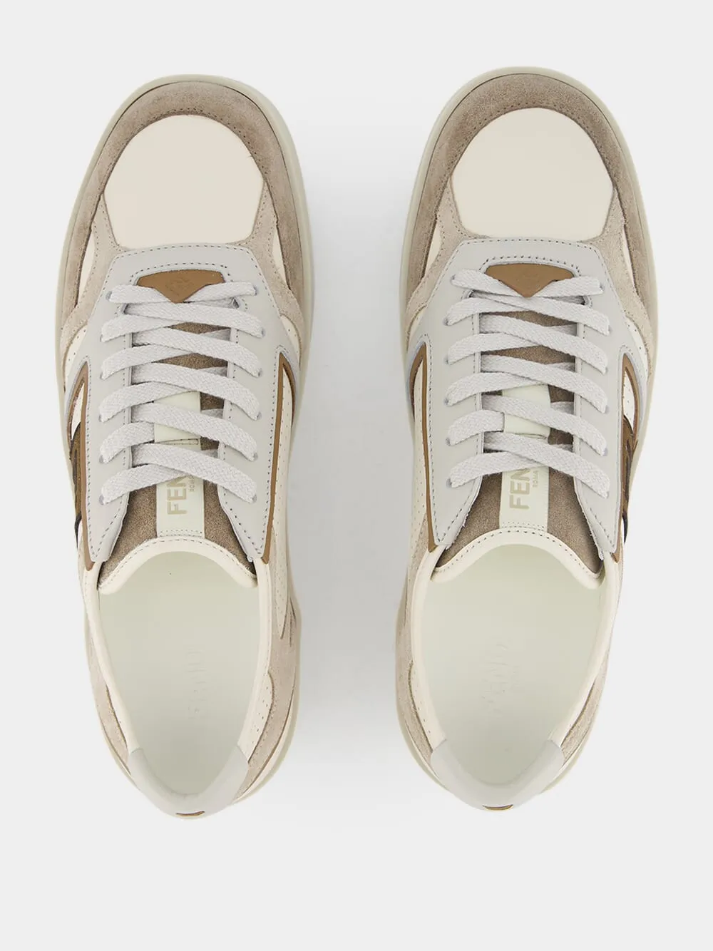 Step Leather Perforated Sneakers