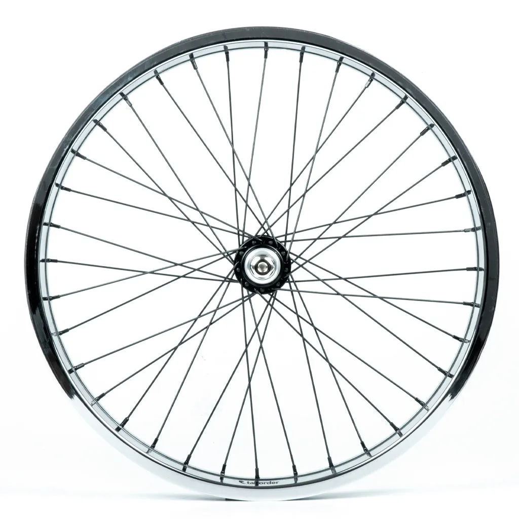 Tall Order Dynamics Front Wheel - Black Hub With Chrome Rim