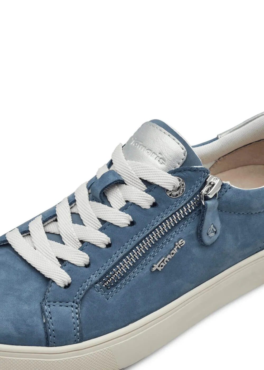 Tamaris Comfort Gabby 70's Sneakers Denim Blauw
