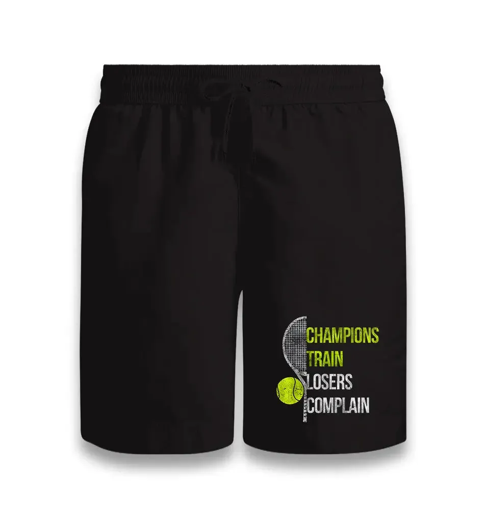 Tennis - Champions Train Black Shorts