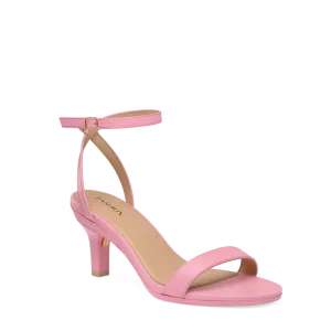 The Brenna - Pink Leather 3 Stiletto