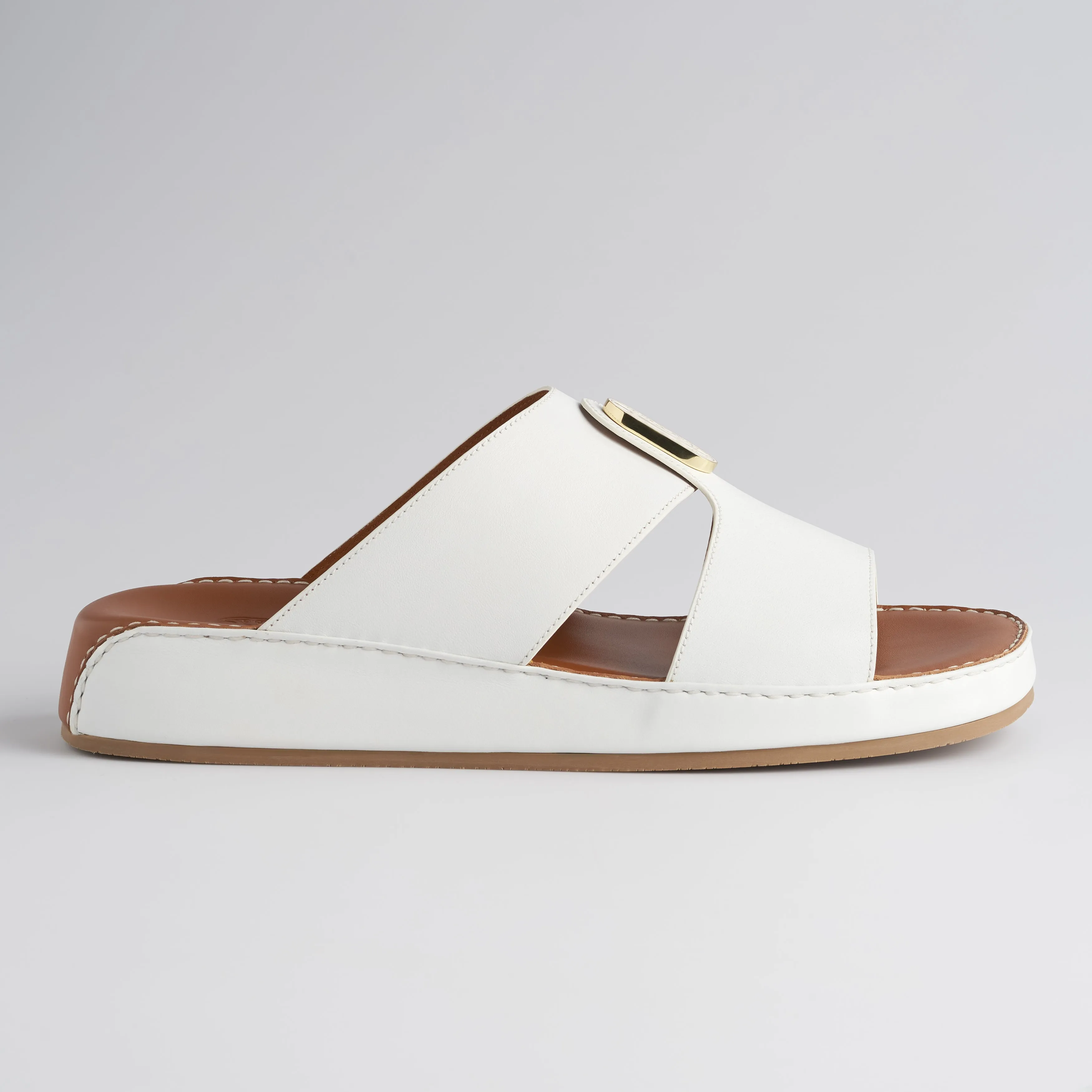 The Crown - Noble White Nappa (Wide Fit)