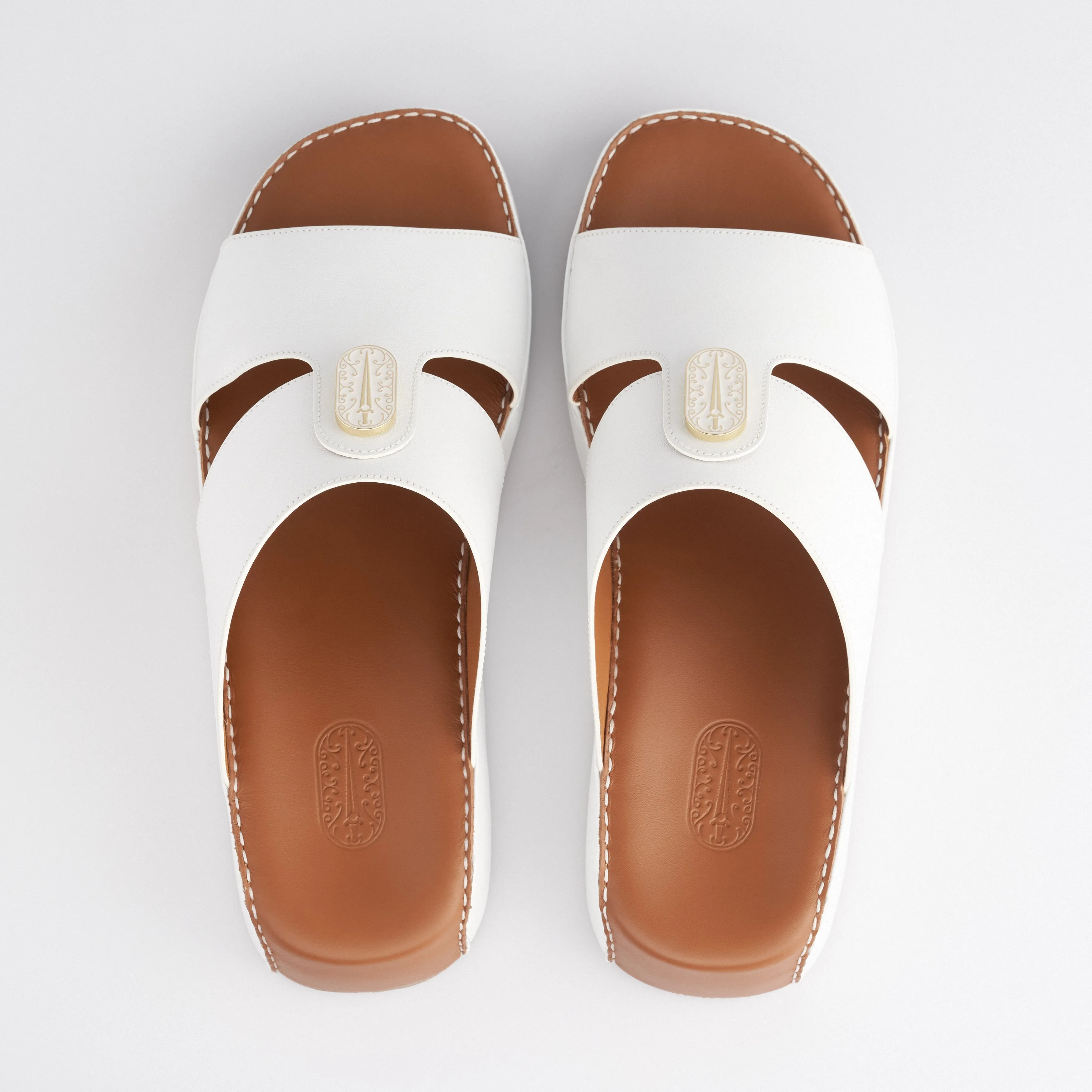 The Crown - Noble White Nappa (Wide Fit)