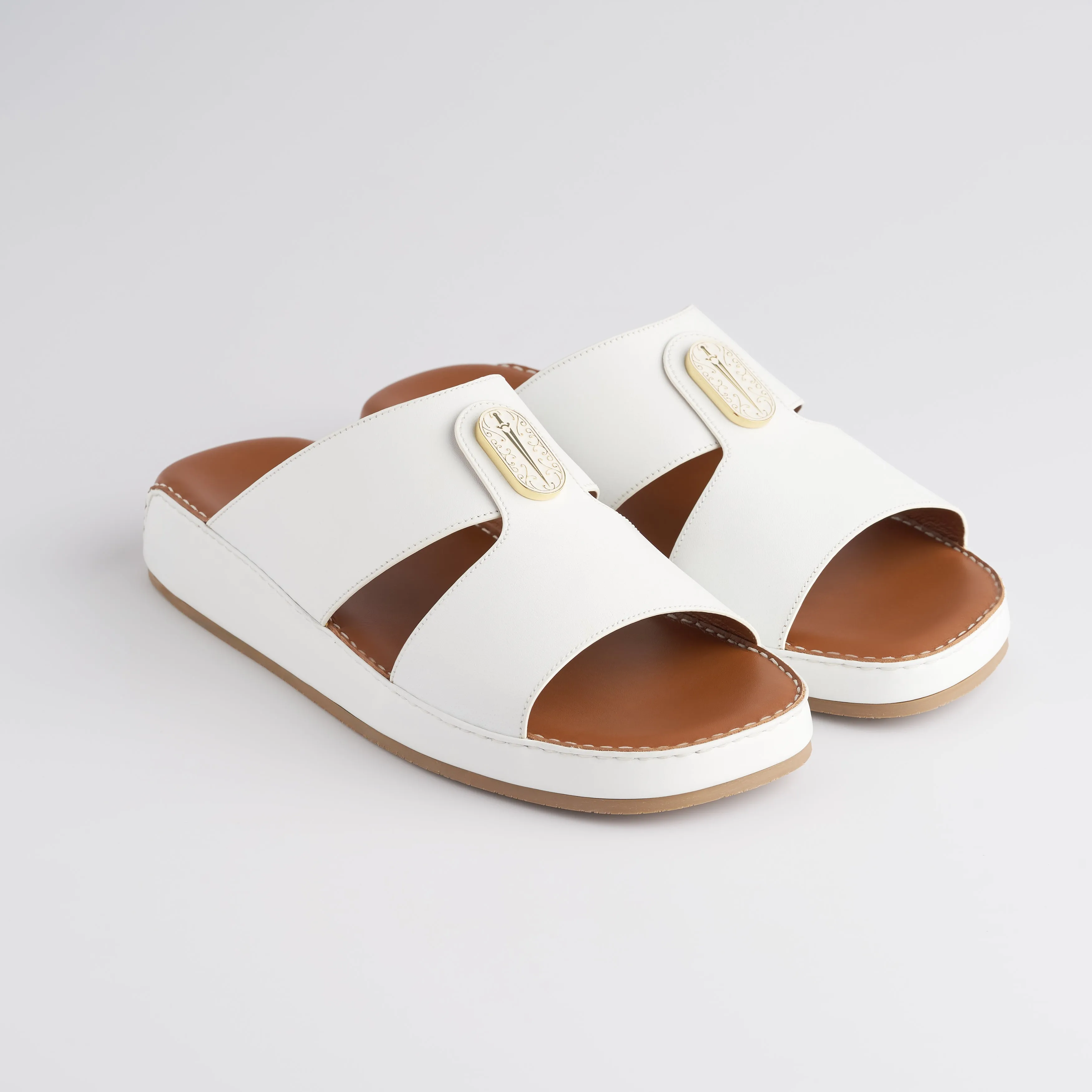The Crown - Noble White Nappa (Wide Fit)