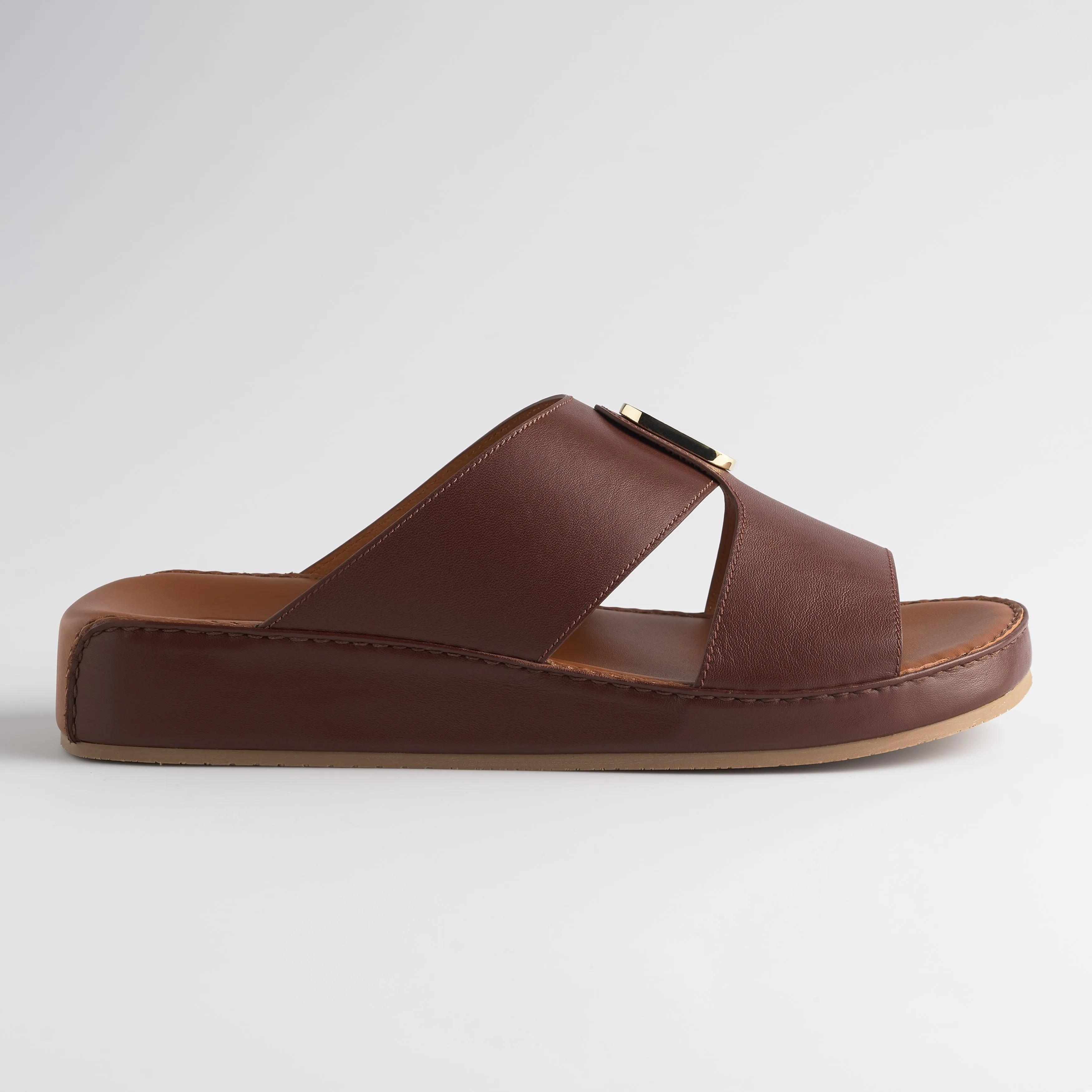 The Crown - Red Brown Nappa (Wide Fit)
