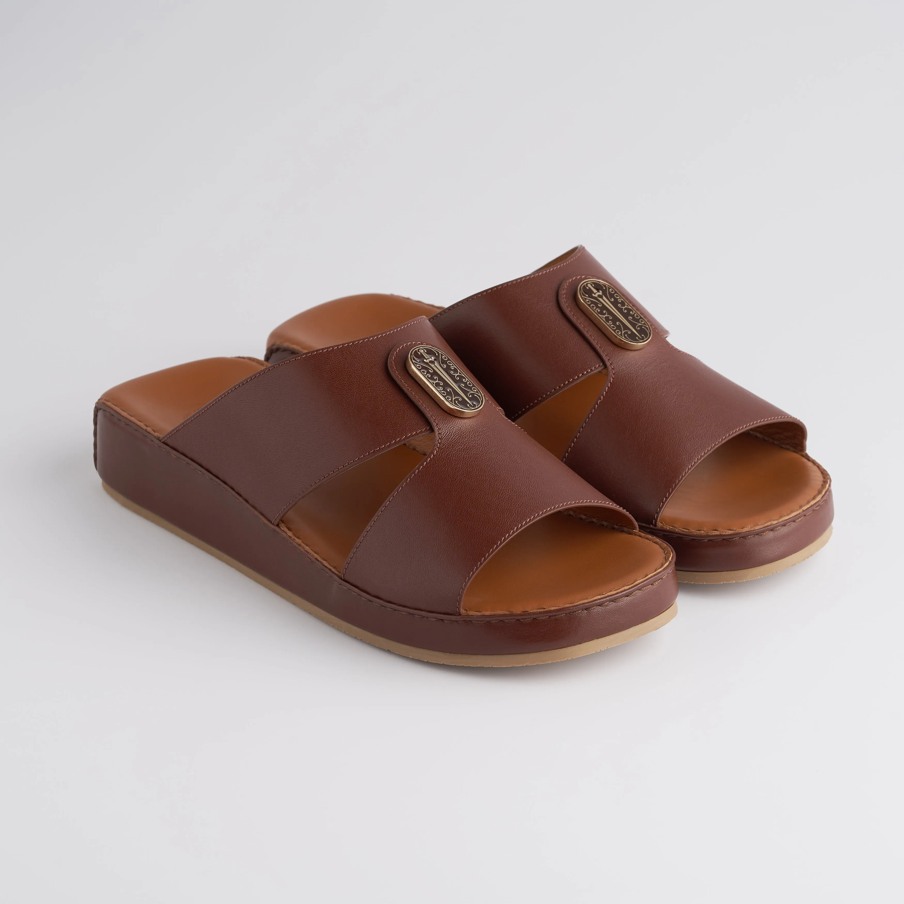 The Crown - Red Brown Nappa (Wide Fit)
