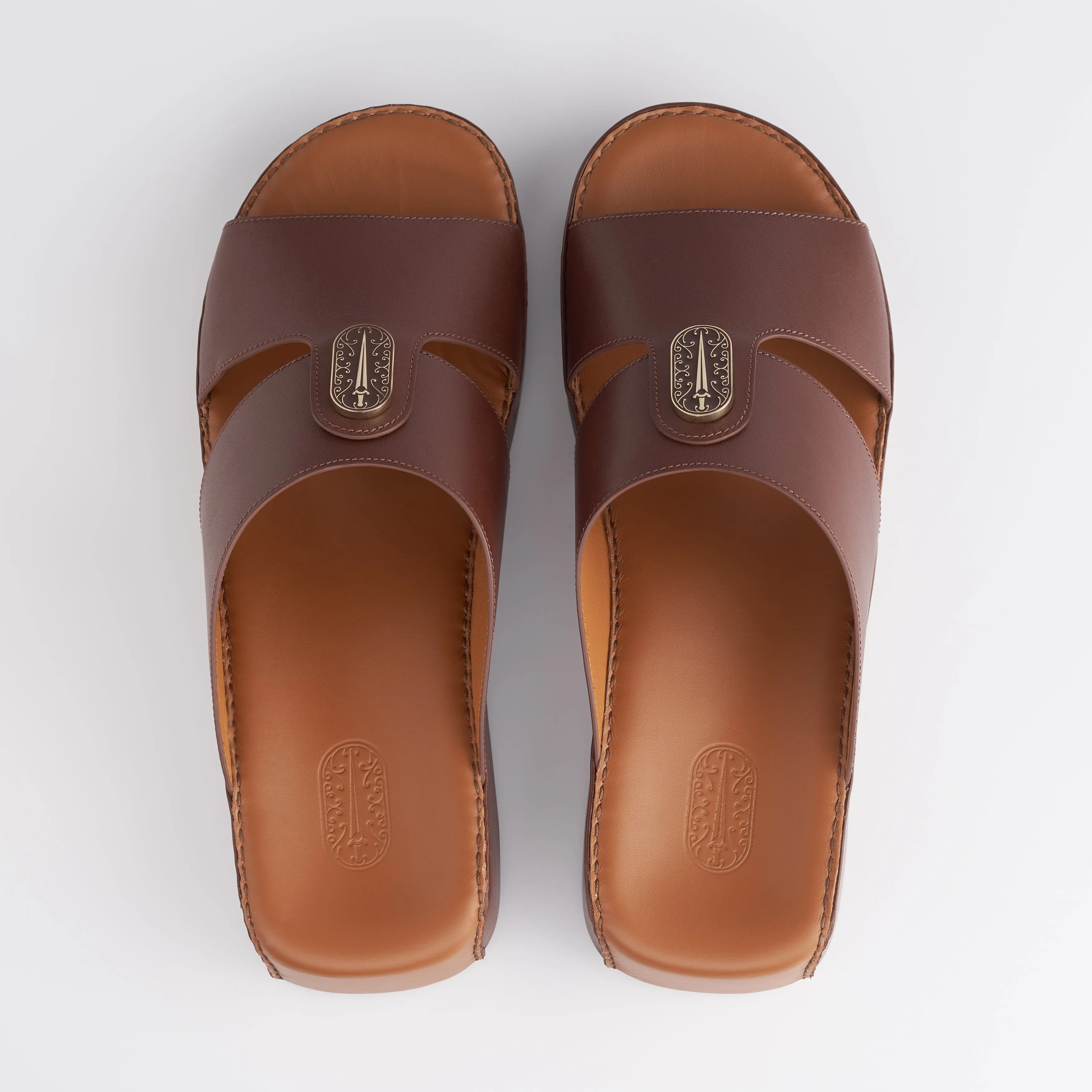 The Crown - Red Brown Nappa (Wide Fit)
