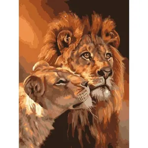 The Lion - Canvastly DIY Paint By Numbers