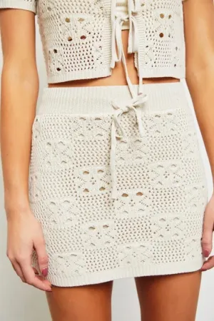 The Pizadina Crotchet Mini Skirt