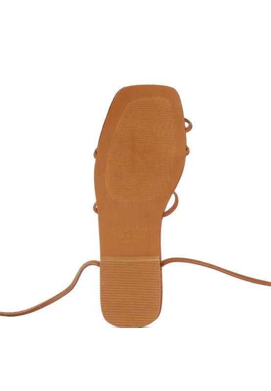 Toe Ring Summer Leather Flats