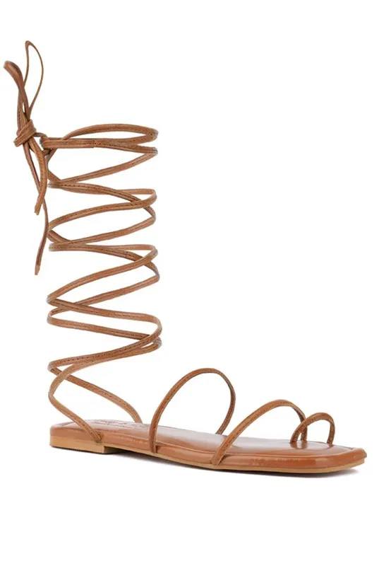 Toe Ring Summer Leather Flats