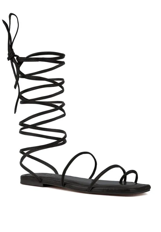 Toe Ring Summer Leather Flats