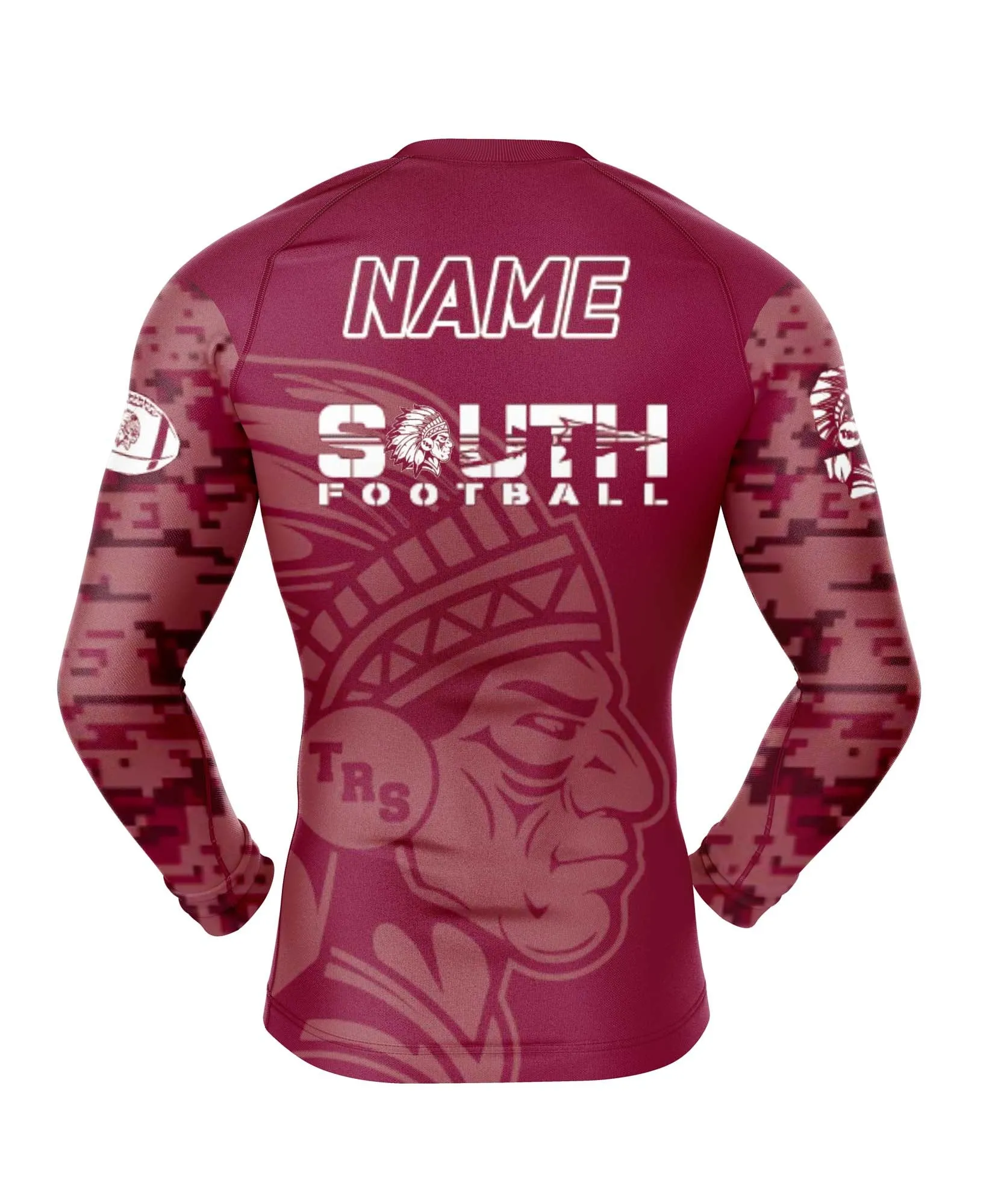 TOMS RIVER SOUTH FOOTBALL Long Sleeve Compression Shirt