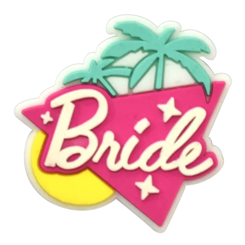 Tropical Bride Sign Logobarbie Shoe Charm