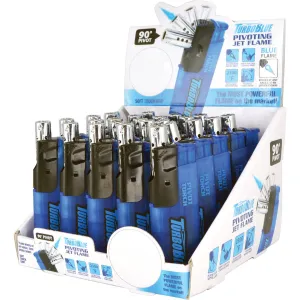 Turbo Blue Refillable Pivoting Butane Lighter 1pk