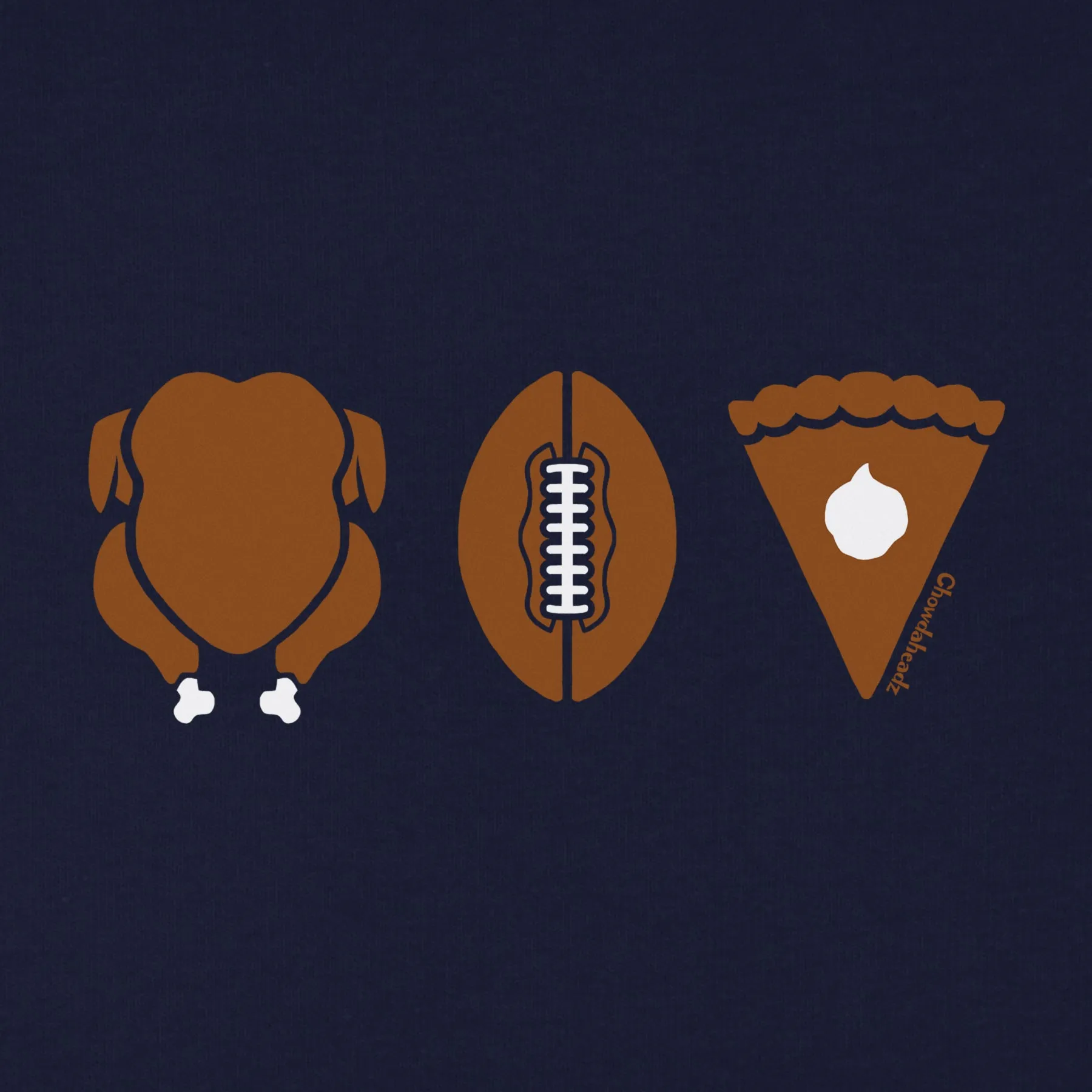 Turkey Football Pie Thanksgiving Youth Hoodie