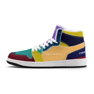 Unisex New Synthetic Leather High Top Sneakers