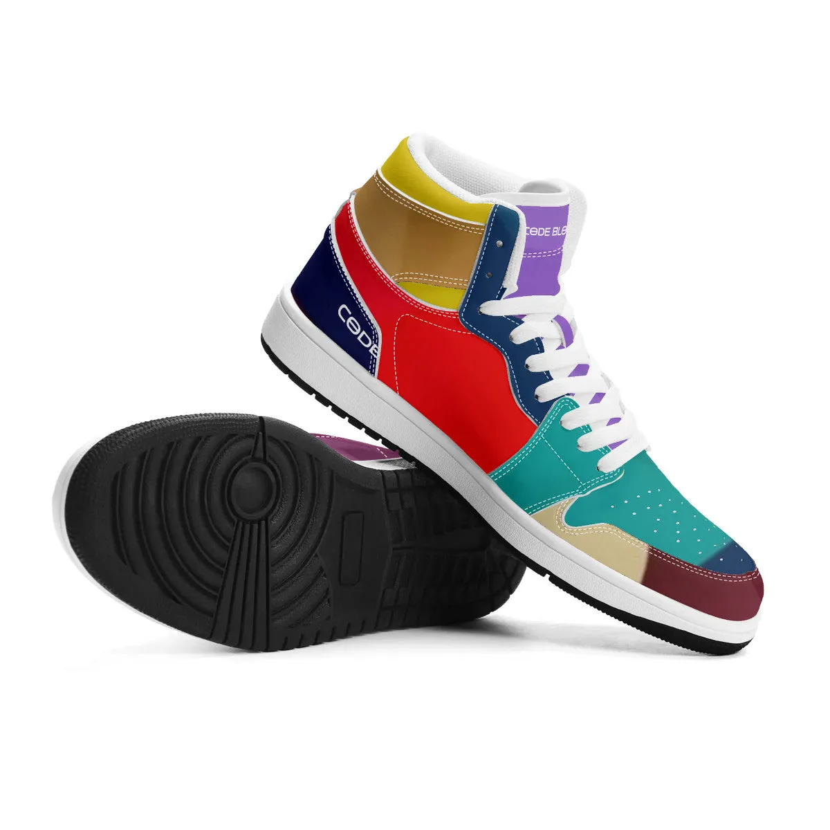 Unisex New Synthetic Leather High Top Sneakers