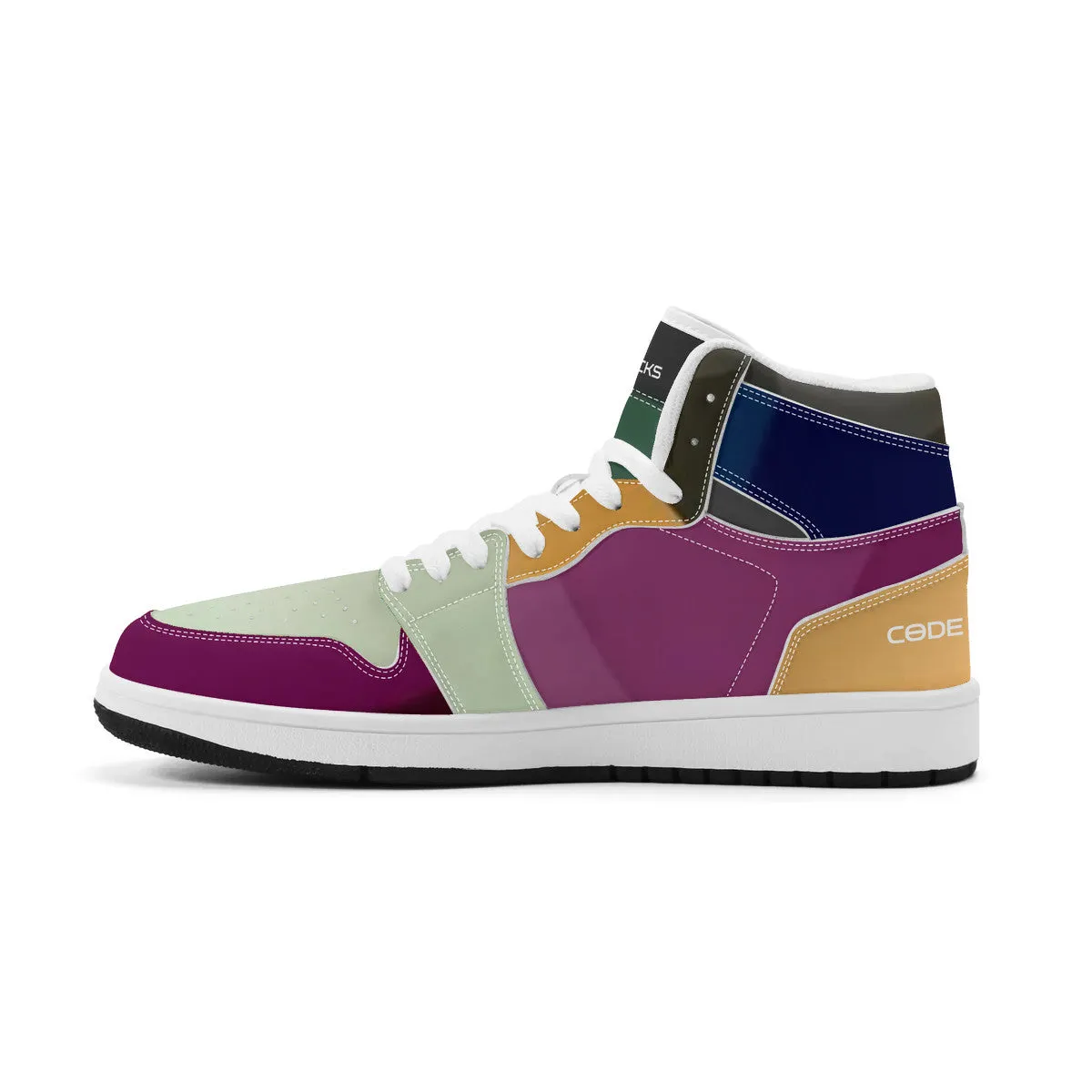 Unisex New Synthetic Leather High Top Sneakers
