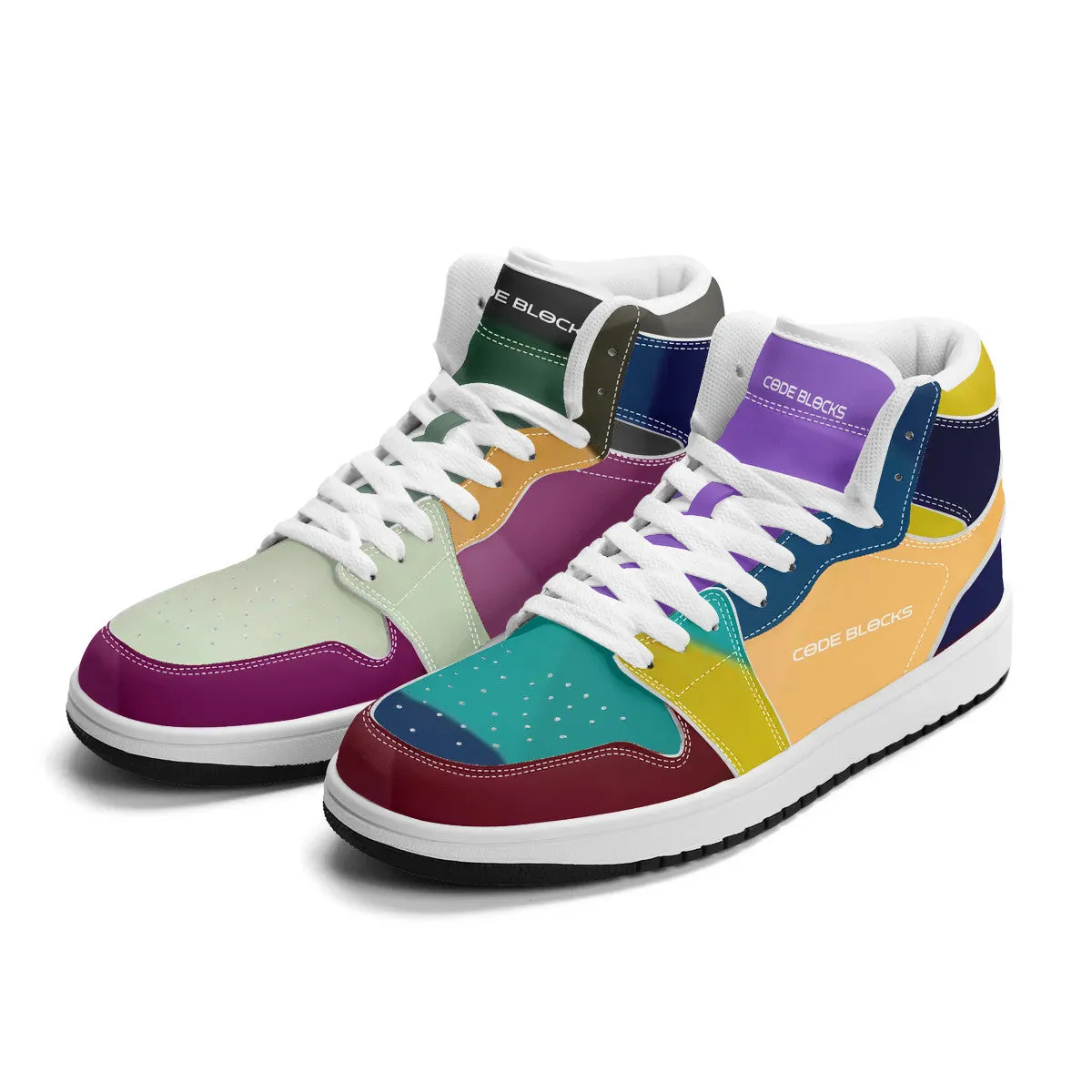 Unisex New Synthetic Leather High Top Sneakers