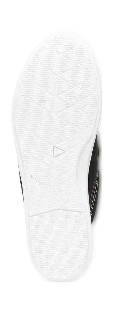 Vionic Women's Marshall Black Canvas Slip On Orthotic Sneaker Shoes
