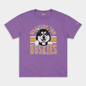 Washington Huskies Throwback Vintage Heavyweight Tee