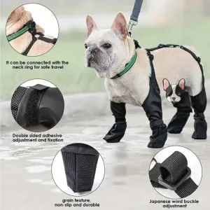 Waterproof Dog Shoes Adjustable Dog Boots Pet
