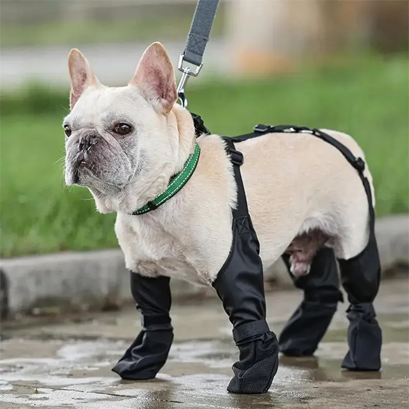 Waterproof Dog Shoes Adjustable Dog Boots Pet