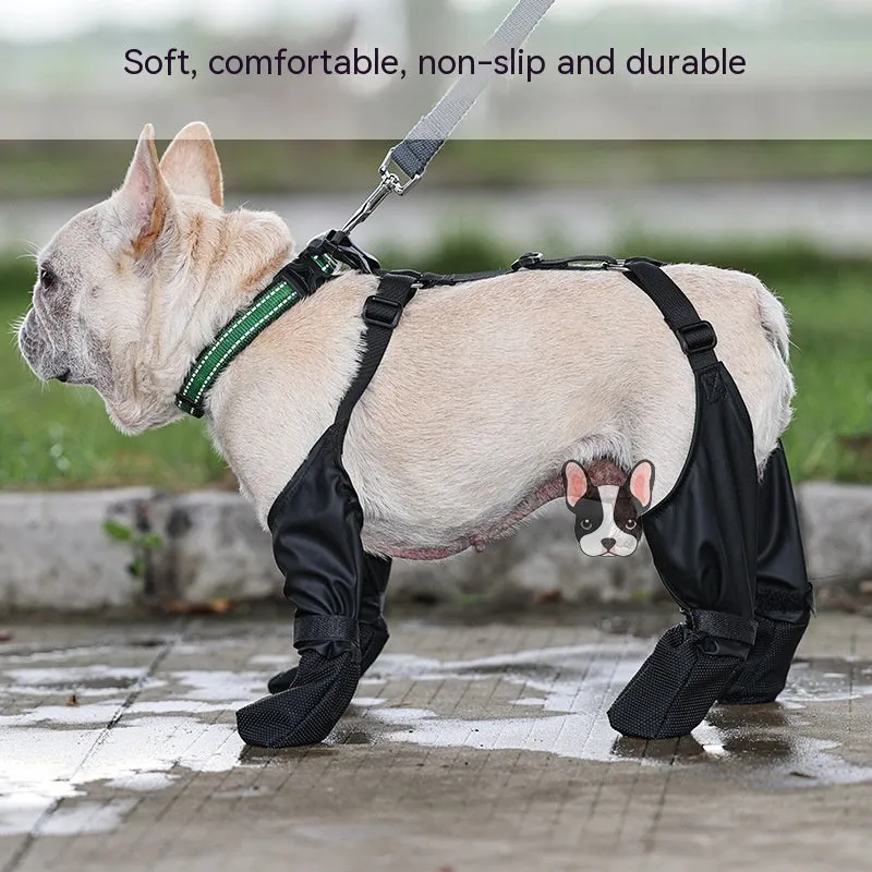 Waterproof Dog Shoes Adjustable Dog Boots Pet