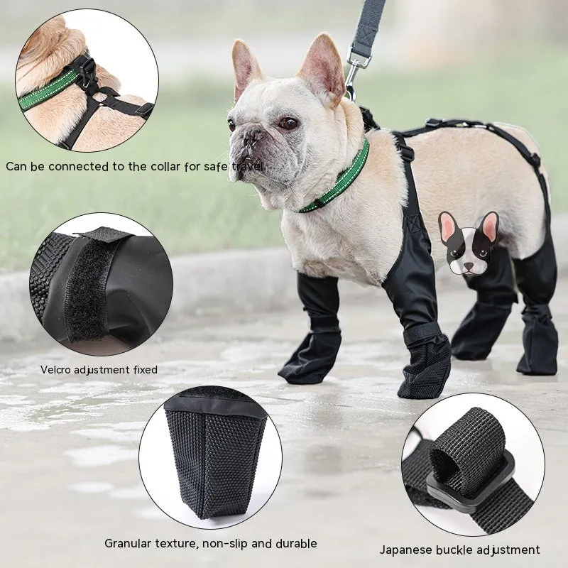 Waterproof Dog Shoes Adjustable Dog Boots Pet