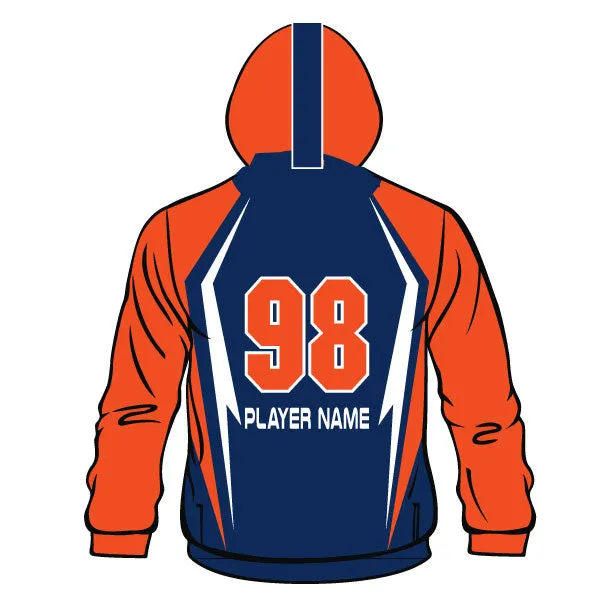 WEST NASHVILLE BRONCOS Full Dye Sublimated Long Sleeve Hoodie