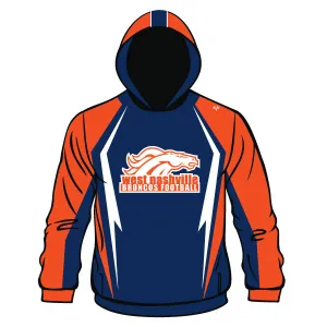 WEST NASHVILLE BRONCOS Full Dye Sublimated Long Sleeve Hoodie