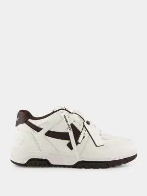 White and Chocolate Out Of Office Sneakers