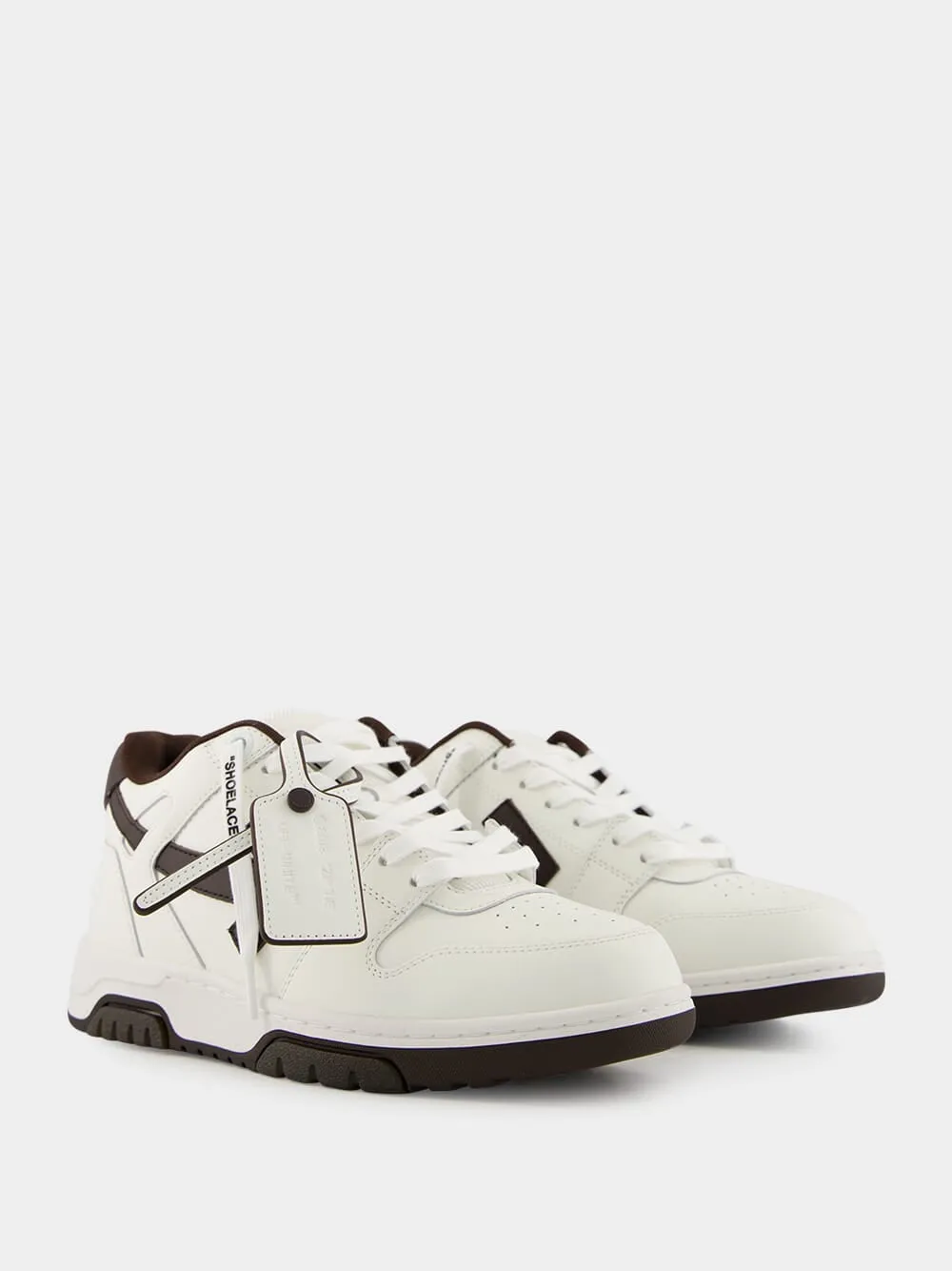 White and Chocolate Out Of Office Sneakers