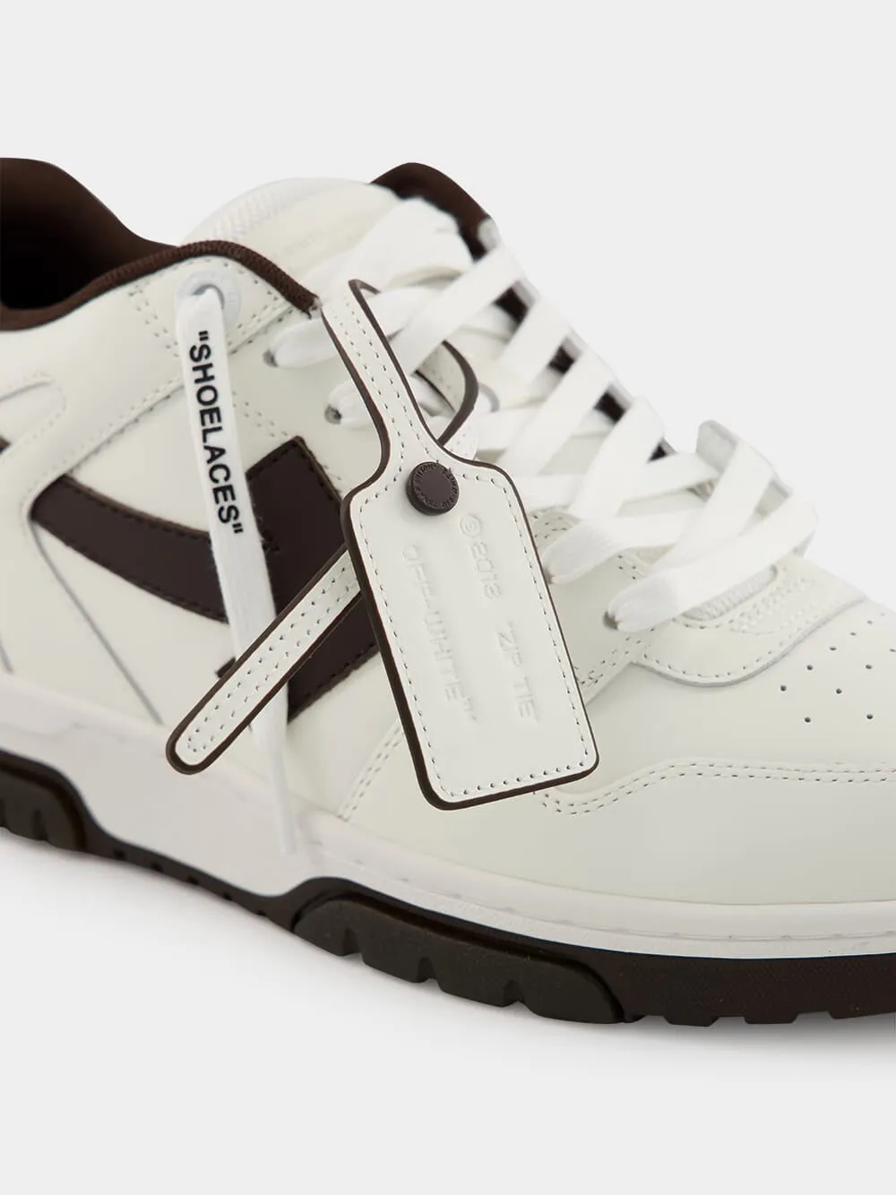 White and Chocolate Out Of Office Sneakers