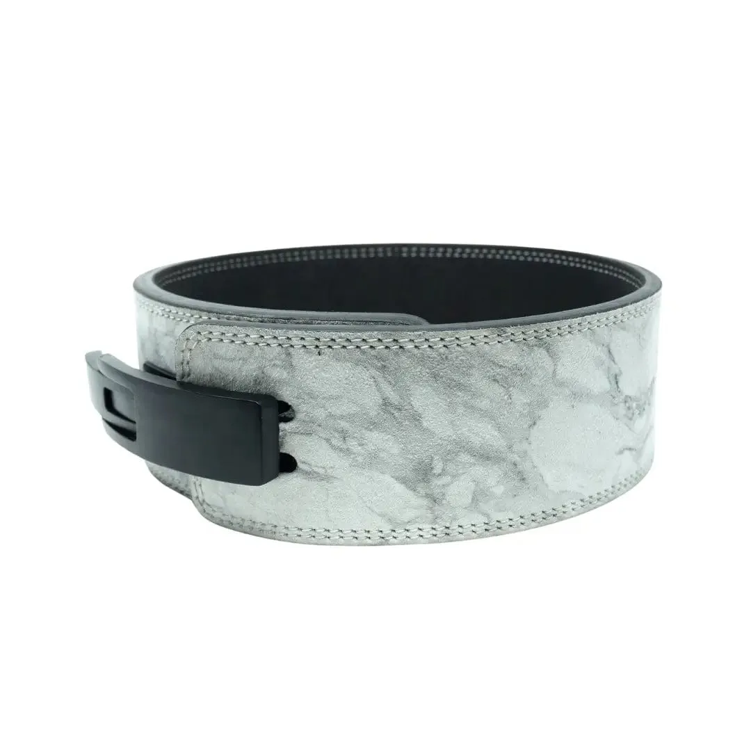 White Marble 10mm Lever Belt