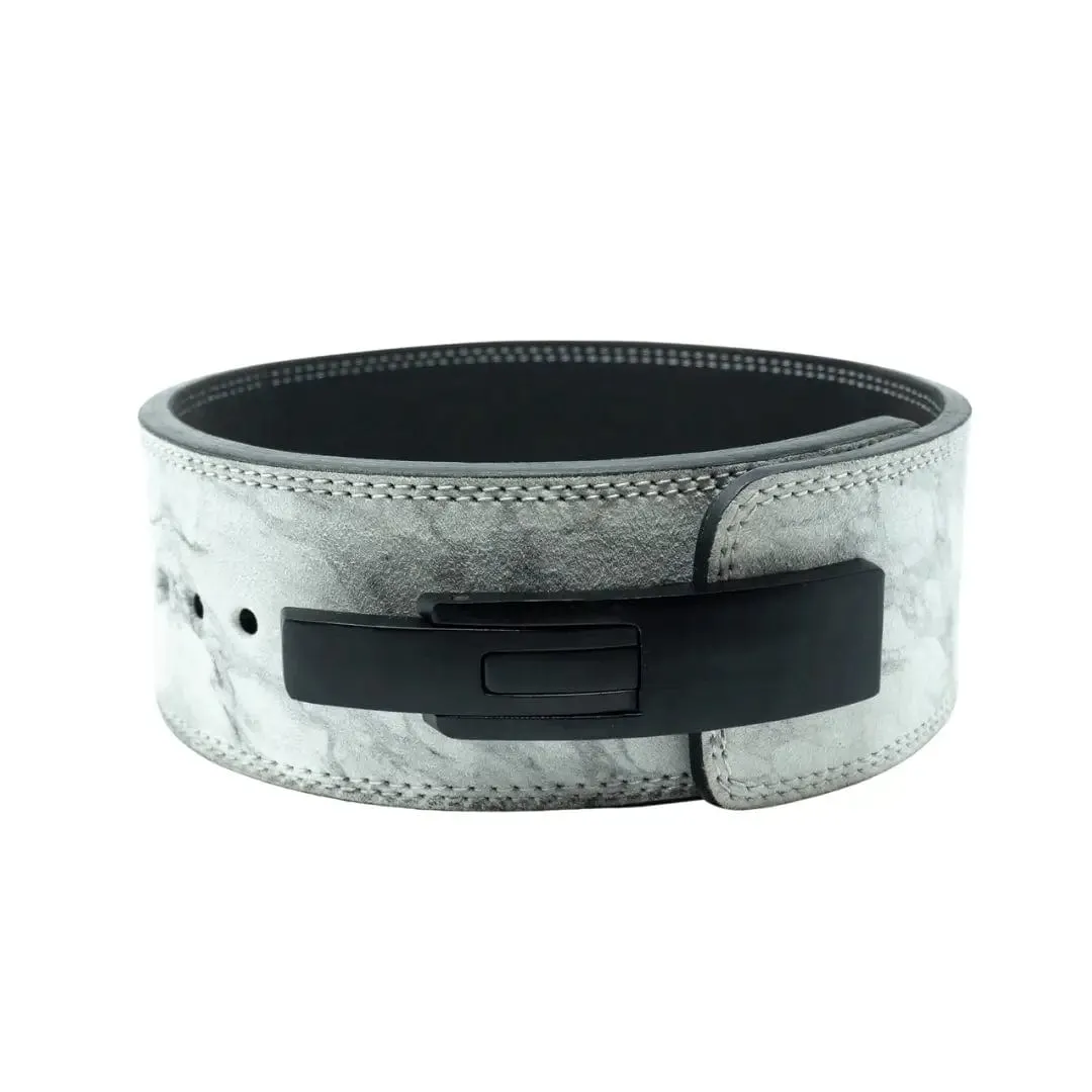 White Marble 10mm Lever Belt