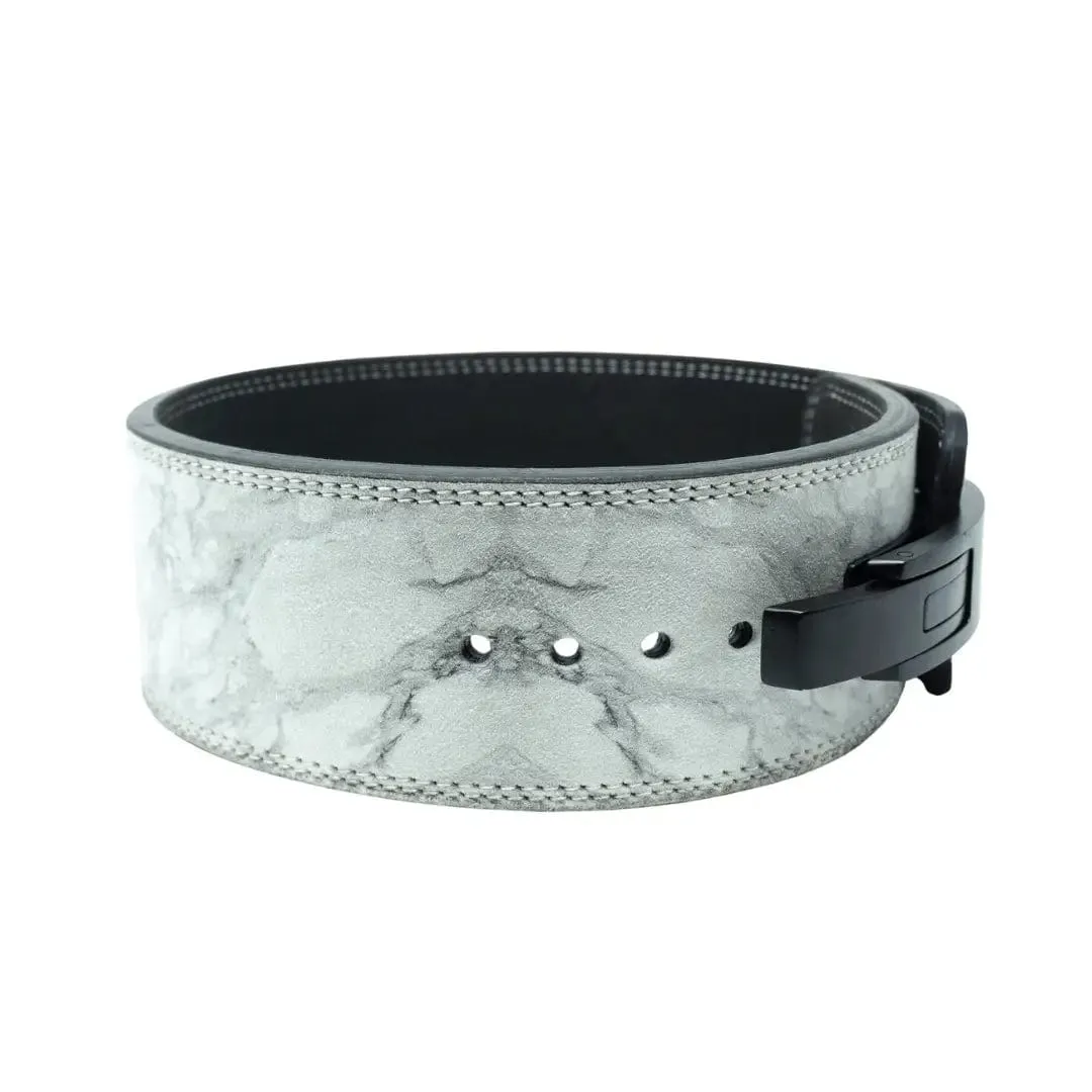 White Marble 10mm Lever Belt