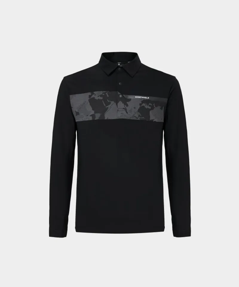 WideAngle: Men's TO Pattern Border Polo T-shirt - 2 Colors