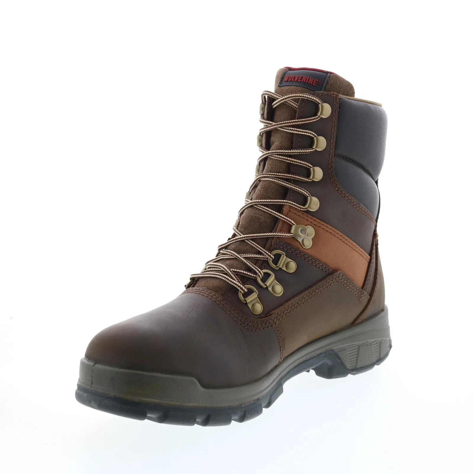 Wolverine Cabor EXP Waterproof 8" W10317 Mens Brown Leather Work Boots