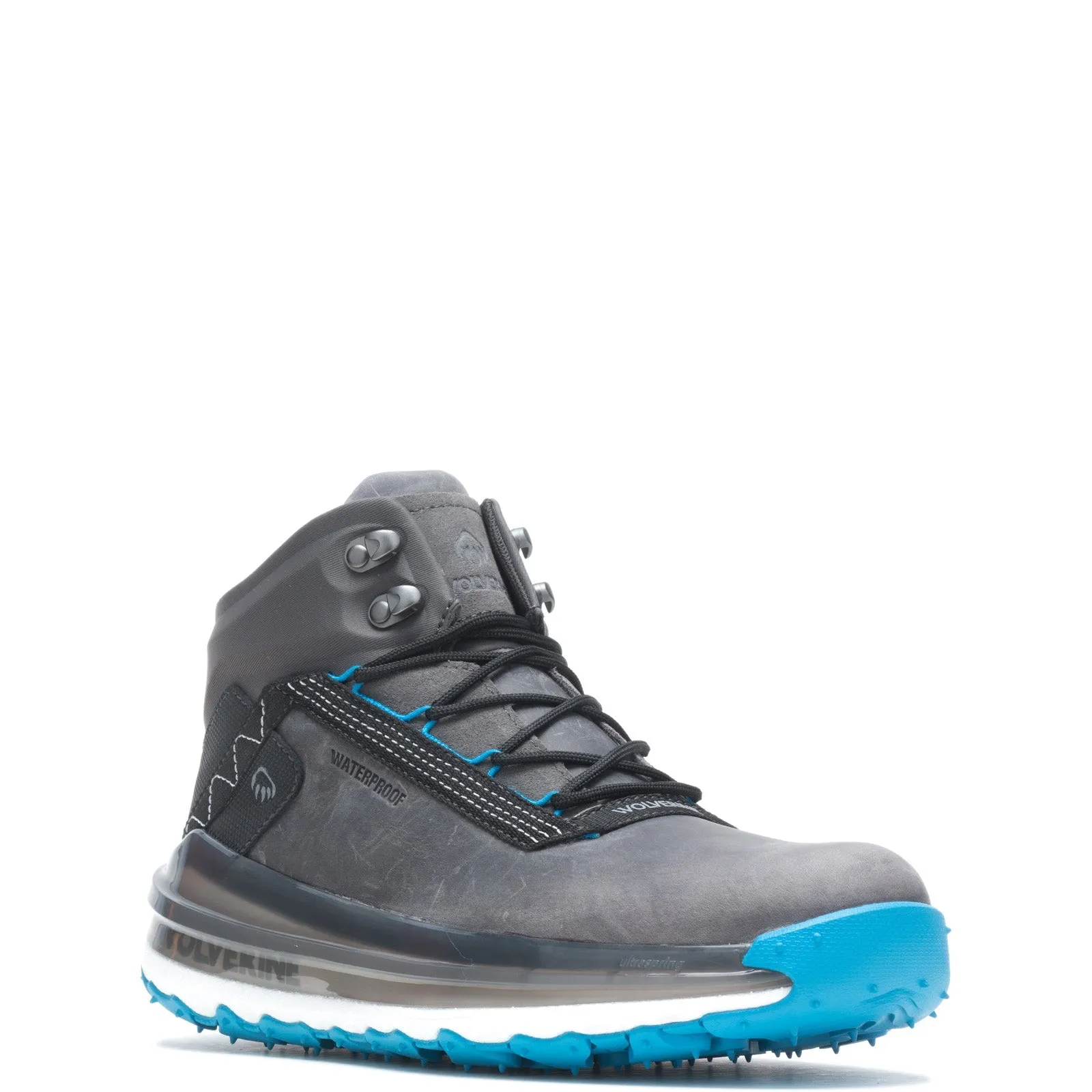 Wolverine Conquer Ultraspring Waterproof Mid W880245 Mens Gray Hiking Boots