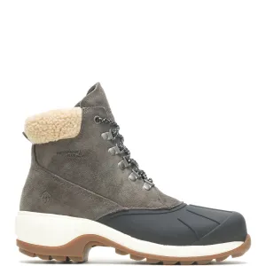 Wolverine Frost Insulated Waterproof W880214 Womens Gray Suede Work Boots