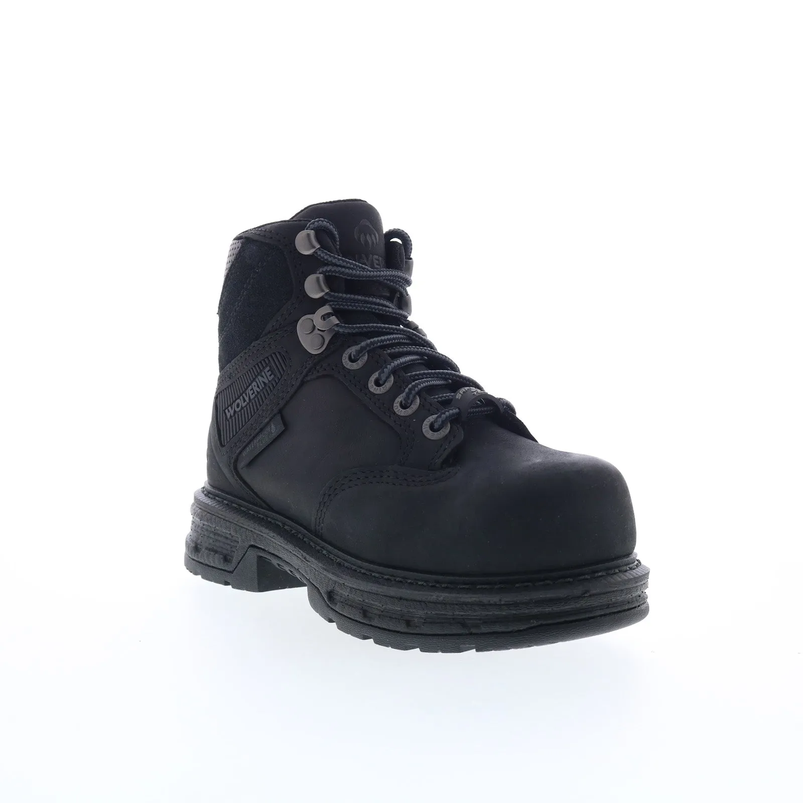 Wolverine Hellcat 6" CarbonMax Toe W211156 Womens Black Nubuck Work Boots